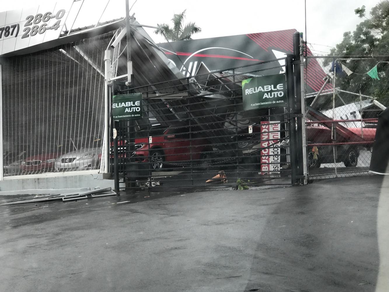 Photo courtesy of Ali De Luca
Damage to an auto shop in Puerto Rico.