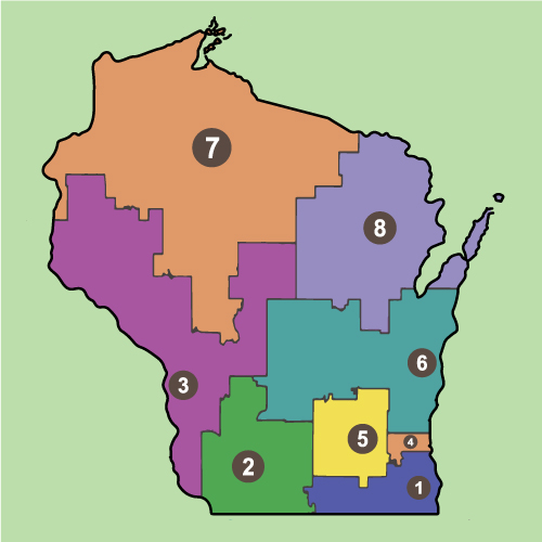 The congressional map above is an illustration of what the People's Map Commission proposed. 